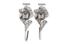 A PAIR OF WEDDING BED CURTAIN HOOKS