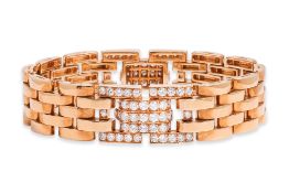 A DIAMOND LINK BRACELET BY CARTIER