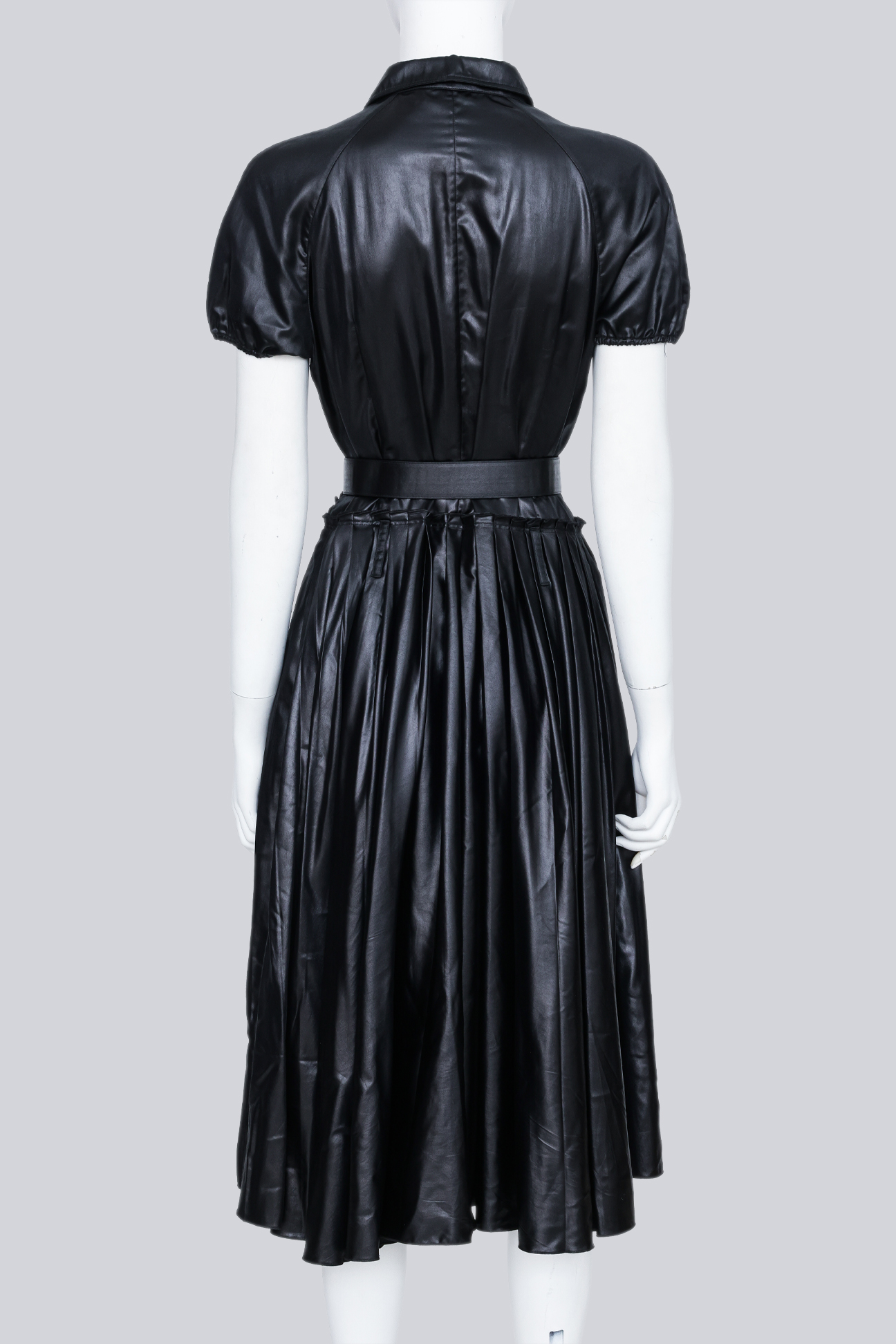 PRADA - A BLACK RE-NYLON DRESS WITH BUCKLE - Image 3 of 3