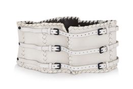 BOTTEGA VENETA - A LEATHER CORSET BELT