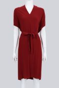 LANVIN - A RED CINCH DRESS