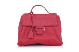 MYRIAM SCHAEFER - A BLACK RED 'BYRON' TOTE BAG