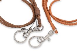 BOTTEGA VENETA - TWO INTRECCIATO LEATHER STRAPS