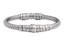 BOTTEGA VENETA - SILVER INTRECCIATO BANGLE (2)