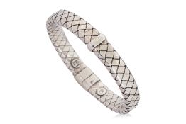BOTTEGA VENETA - AN INTRECCIATO SILVER BANGLE