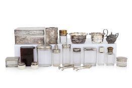 A GROUP OF ASSORTED METALWARE OBJECTS