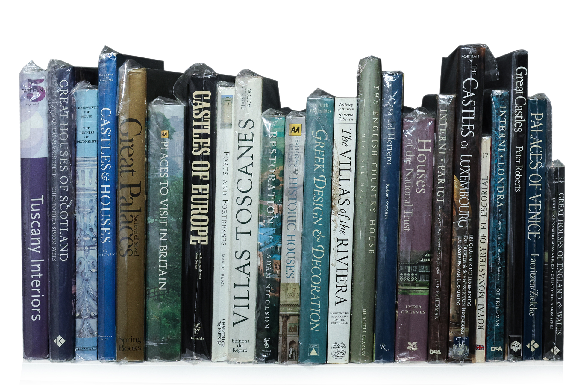 A GROUP OF ARCHITECTURE AND INTERIOR BOOKS