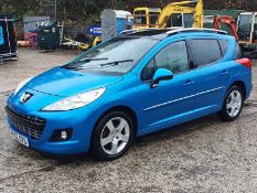 12/62 PEUGEOT 207 ALLURE SW HDI 92 1560cc 5 Spd Manual Diesel Estate (Blue), KP62OVS