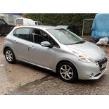 12/62 PEUGEOT 208 ACTIVE 1199cc 5 Spd Manual Petrol 5 Dr H/Back (Silver), WV62HWS