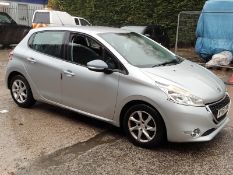 12/62 PEUGEOT 208 ACTIVE 1199cc 5 Spd Manual Petrol 5 Dr H/Back (Silver), WV62HWS