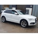 14/64 AUDI Q5 S LINE + TDI QUATTRO 1968cc 6 Spd Manual Diesel Estate (White, 134k) AV64BPK