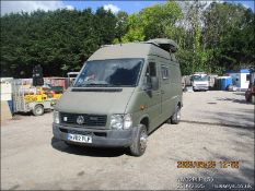 02/02 VOLKSWAGEN LT 46 TDI MWB 2461cc Motor Caravan (Green), MV02PLF