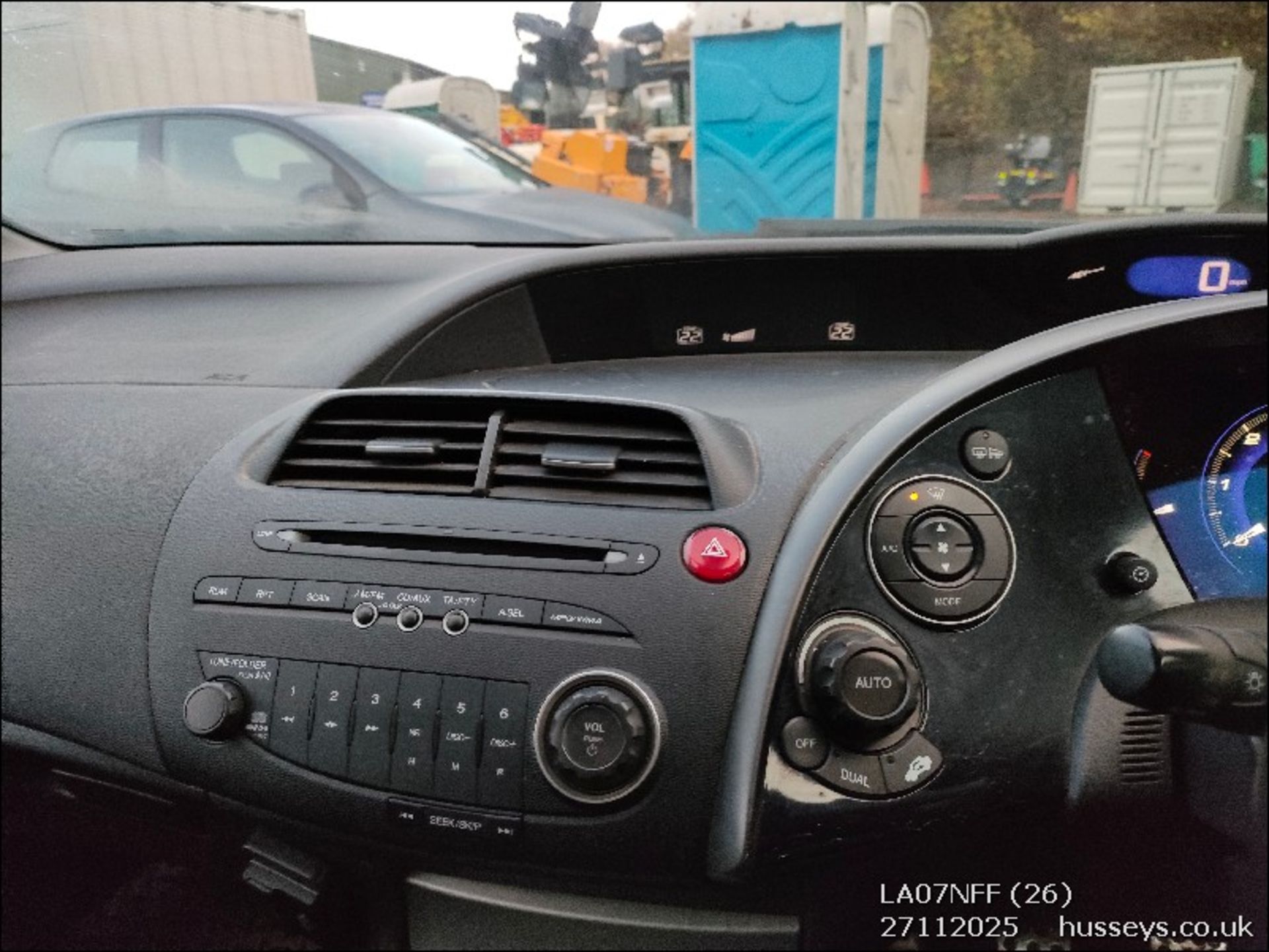 07/07 HONDA CIVIC ES I-CTDI 2204cc 6 Spd Manual Diesel 5 Dr H/Back (Grey, 173k) LA07NFF - Image 26 of 29