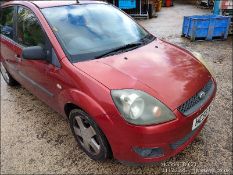 06/56 FORD FIESTA ZETEC CLIMATE 1242cc 5 Spd Manual Petrol 5 Dr H/Back (Red, 127k) HG56NTD