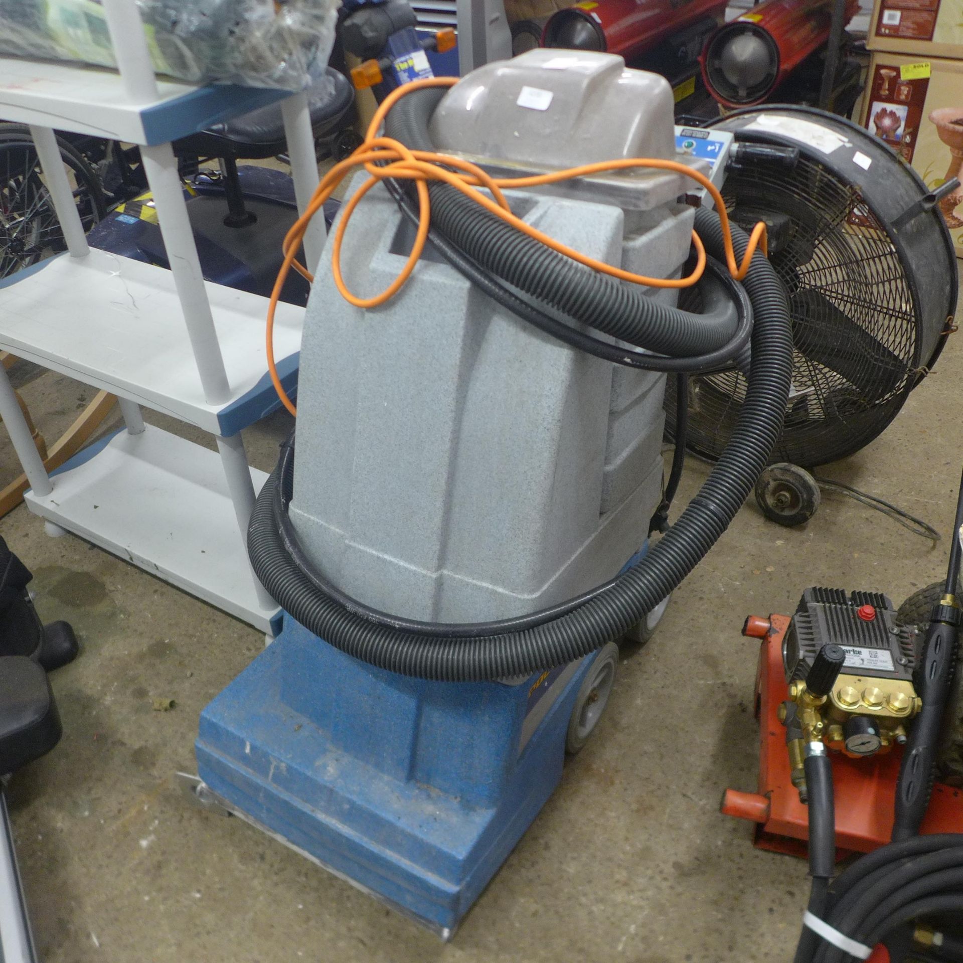 A Polaris 700 floor cleaning machine (**Failed pat test due to damaged cable**)