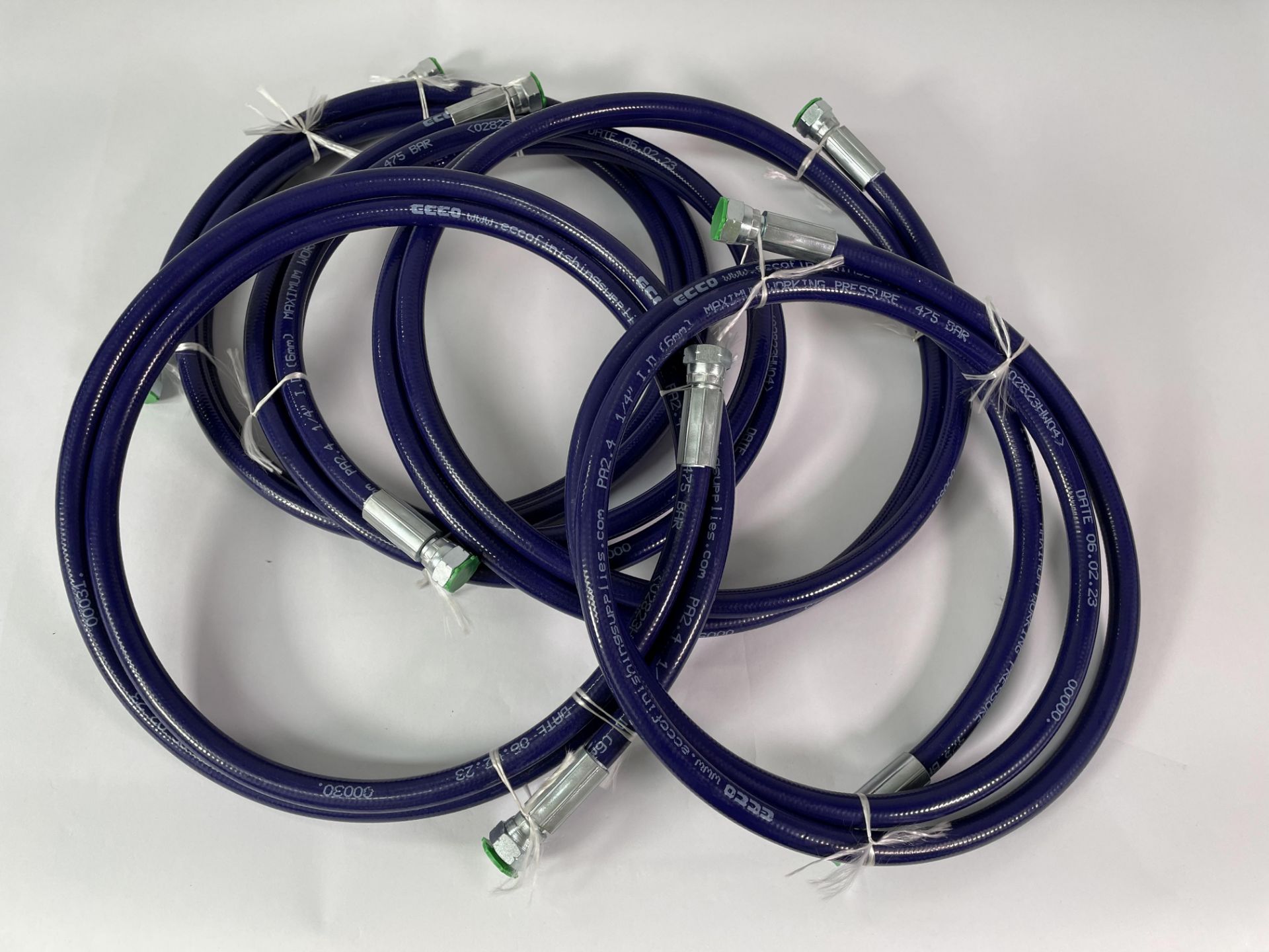 Five Ecco Paint Lines H40-14-2W-2.5M (1/4" (2W) x 2.5m).