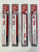 Four Packs Of Milwaukee Sawzall 