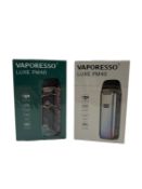 Two Vaporesso Luxe PM40 Pod Kits (Boxes sealed) (Over 18's only).