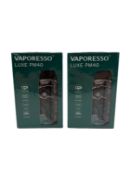 Two Vaporesso Luxe PM40 Pod Kits (Boxes sealed) (Over 18's only).