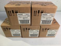 Five boxes of Philips CorePro LED Capsule MV 2.6-25W-G9 (12 Units Per Box) 827 D UK Bulbs, As New.