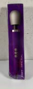 Doxy Original Plug In Vibrating Wand Purple Massager (Outer Box Sealed Box Corner Crushed).