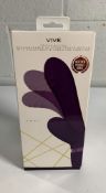 VIVE-TANI Rechargeable Pulse-Wave Triple Motor Finger Motion Silicone Vibrator - Purple