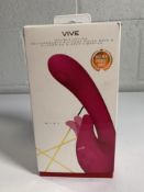 VIVE-MIKI Rechargeable Pulse-Wave & Flickering Silicone Vibrator - Pink.