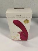 VIVE-MIKI Rechargeable Pulse-Wave & Flickering Silicone Vibrator - Pink.
