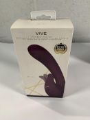 VIVE-MIKI Rechargeable Pulse-Wave & Flickering Silicone Vibrator - Purple.
