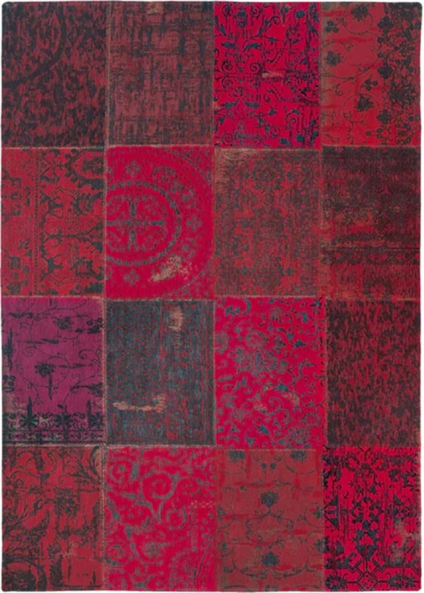 Louis de Poortere Vintage Multi 8014 Red Area Rug