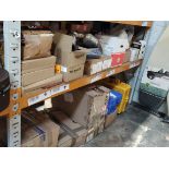 An assortment of mainly auto and industrial products and related items on two shelves.