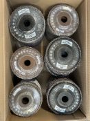 Sixty as new Plantex Cool Top Universal natural fibre flap discs (125 x 22.2mm grit 40, x 25 and 115