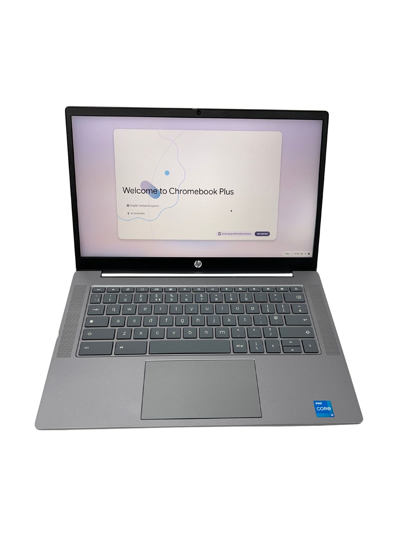 Pre-owned HP Chromebook Plus 14" with Intel Core i3-N305 3.8GHz CPU, 8GB RAM, 256GB UFS, Chrome OS (