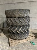 Set 380/85R34 wheels and tyres to suit Househam sprayer