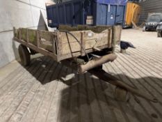 Ferguson 3t hydraulic tipping trailer single axle on 7.50-16 wheels and tyres