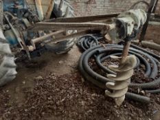 Ferguson linkage mounted post hole borer