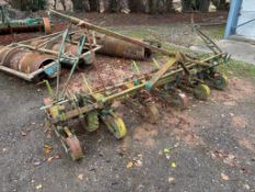 Stanhay 6 row precision seed drill, linkage mounted