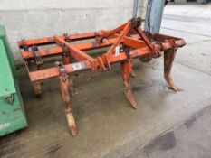 Bomford Super flow 7 leg cultivator with depth wheels