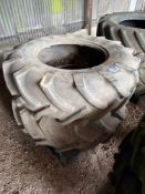 Pair 18.4R30 tyres with 1No rim 8 stud