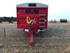 2019 Marshall QM1200 12t twin axle grain trailer with hydraulic tailgate, manual grain chute and rol