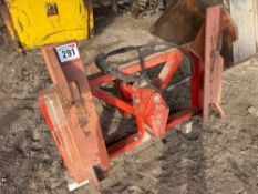 SGM Engineering bale master bale rotating spike on JCB Q-fit brackets