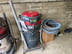 Brigadier V120 industrial vacuum c/w additional coil of flexi pipe