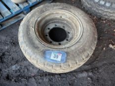 Single Goodyear 340/65R18 wheel and tyre, 8 stud
