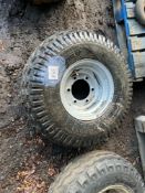 Single Alliance 12.5-15.3 wheel and tyre on 6 stud centre