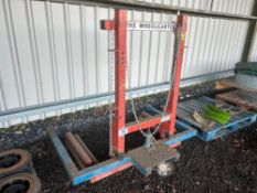 The WheelCarter tyre changing trolley