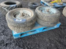 4No 155R14 wheels and tyres