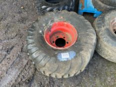 Single Nokian 500/60R15.5 wheel and tyre with 6 stud centre