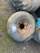 Single 400-15.5 wheel and tyre with 6 stud centre