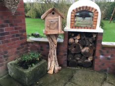 NEW SOLID TEAK ASIAN BIRDHOUSE