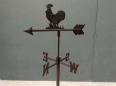 CAST IRON OUTDOOR WEATHER VANE ON STAND